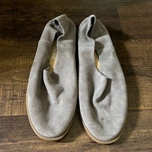 Grey slip-on shoes